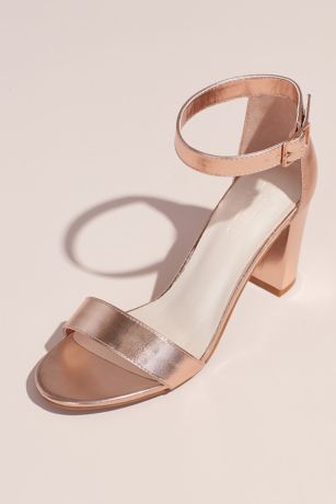 Block Heel Ankle Strap Sandal